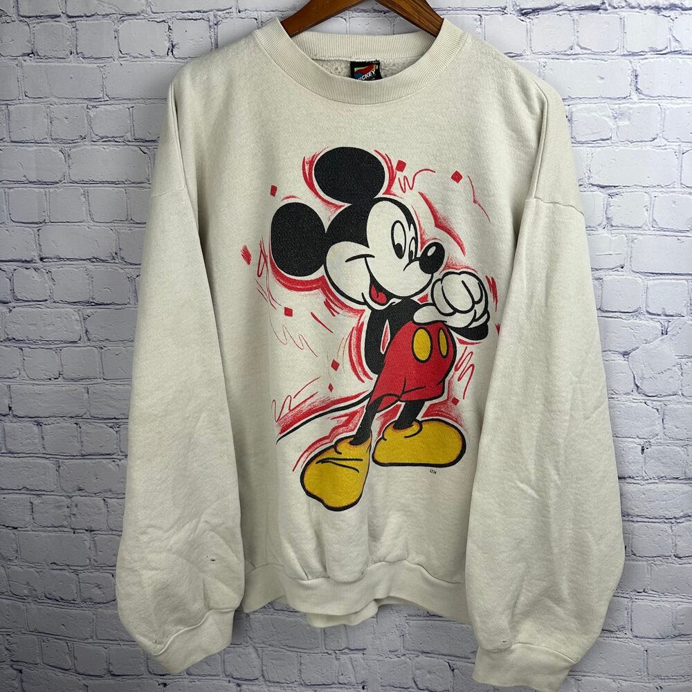 Vintage Mickey Unlimited Jerry Leigh Crewneck Sweatshirt Mickey Mouse Drawing XL